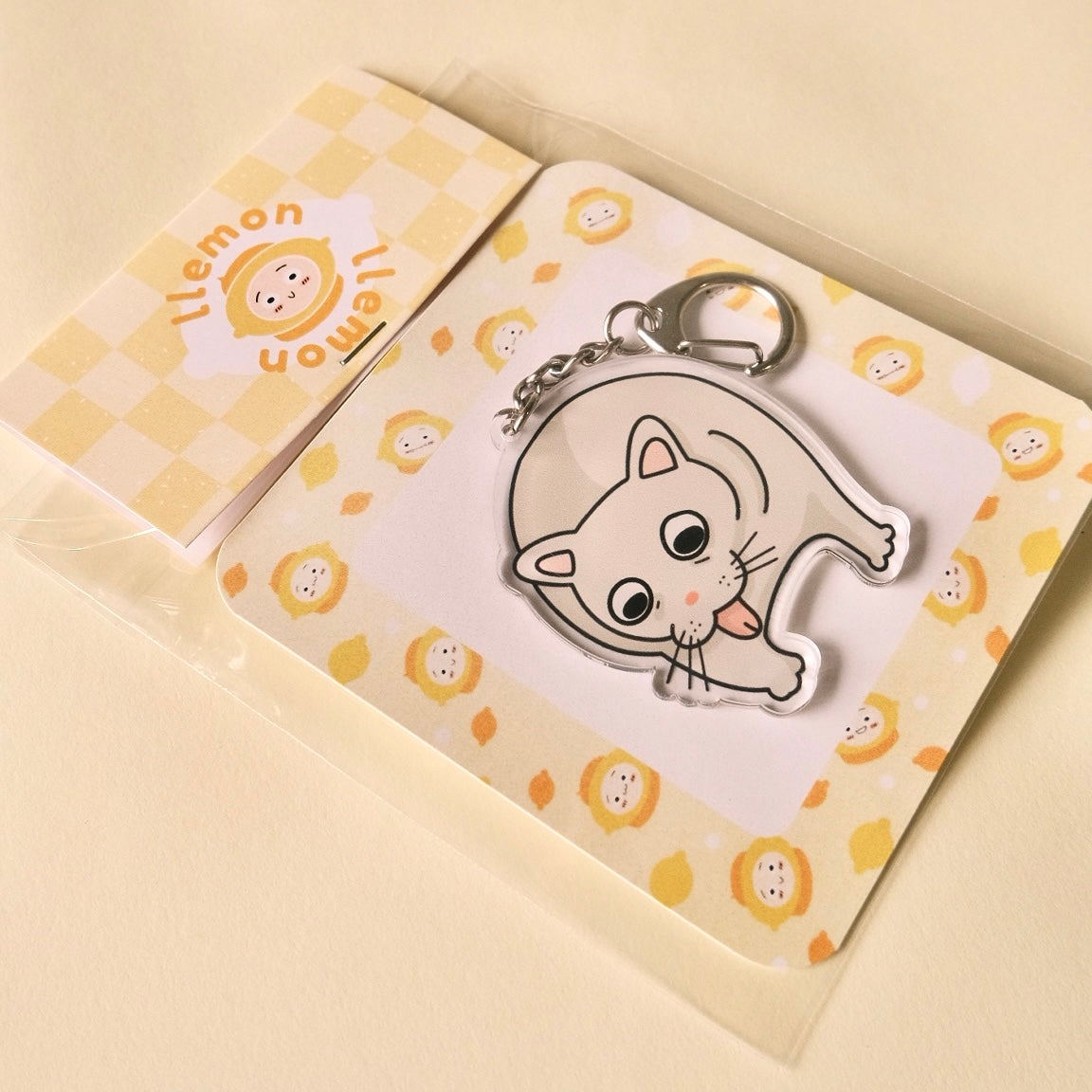 Vomit Cat Acrylic Keychain