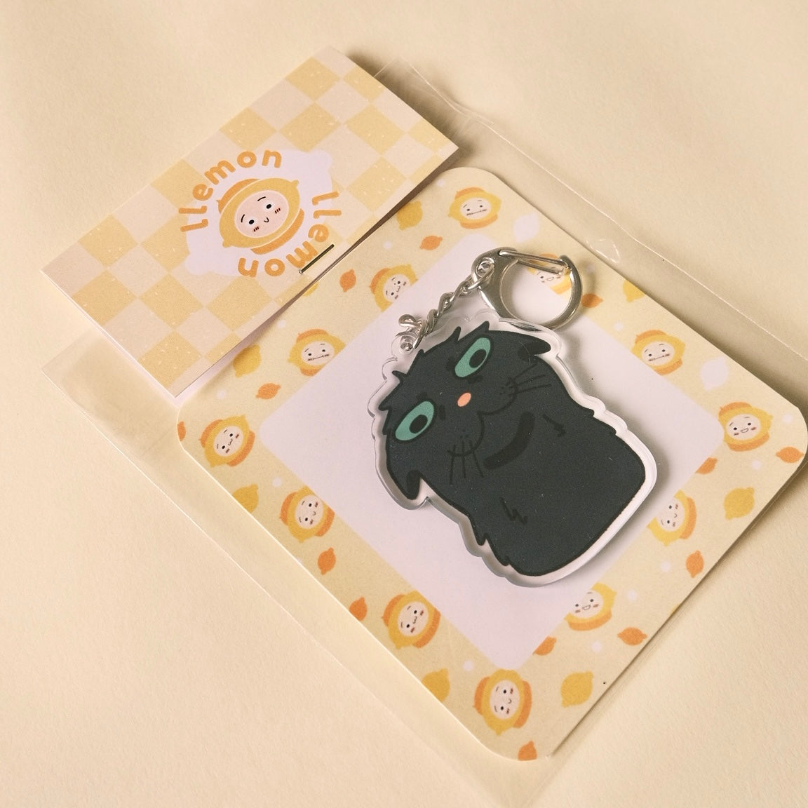 Black Cat Acrylic Keychain