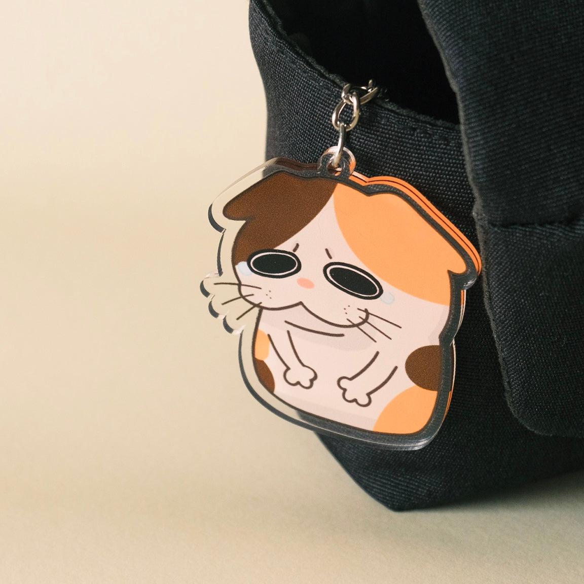 Aggrieved Cat Acrylic Keychain