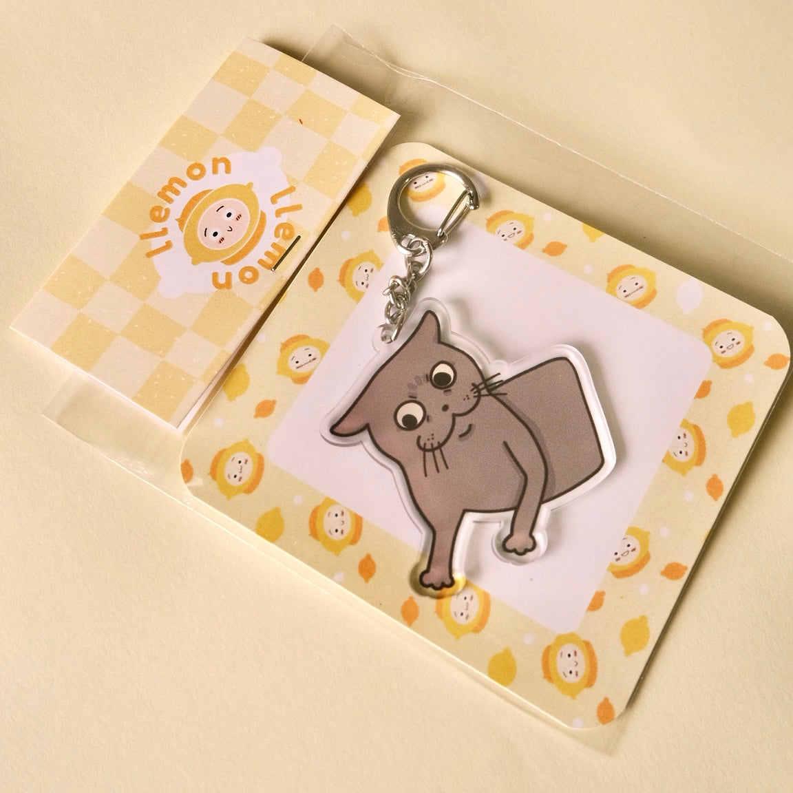 Disbelief Cat Acrylic Keychain