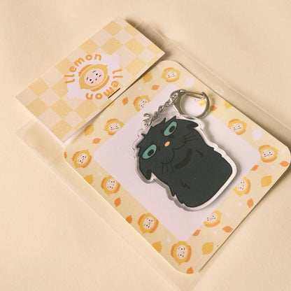 Black Cat Acrylic Keychain