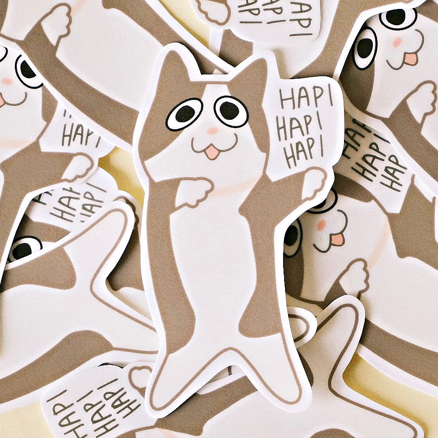 happi cat meme sticker